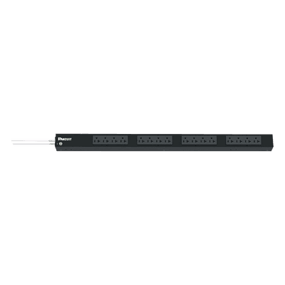PDU Básico para Rack / 16 Contactos NEMA 5-20R / 20 A / 120 Vca / Montaje Vertical 0U / Cable 3 m (9.8 ft) P16B07M PANDUIT