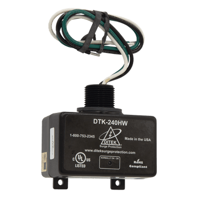 Dispositivo de Protección Contra Sobretensiones / 240 VCA / NEMA 4X / ¾" NPT Macho / 12 AWG / -35°C a +85°C DTK-240HW DITEK