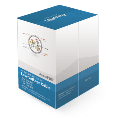 Cable Compuesto para Control de Acceso / 152 m (500 ft) / 6+4 Conductores AWG22 + 2 Conductores AWG18 / 300V / -20°C a 60°C ACCESS-CABLE/500 ACCESSPRO