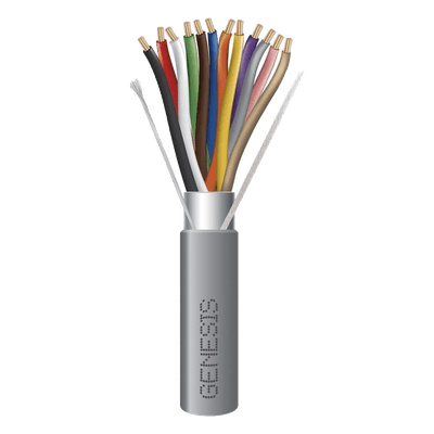 Bobina de Cable para Alarma / 12x22 AWG / 305 m (1000 ft) / 6 Pares / Riser CMR-CL3R-FPLR / Gris 2209-1009/1000 GENESIS