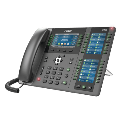 Teléfono IP / 20 Líneas SIP / Triple Pantalla Color / 106 Teclas DSS Programables / Bluetooth / PoE / Gigabit X-210 FANVIL