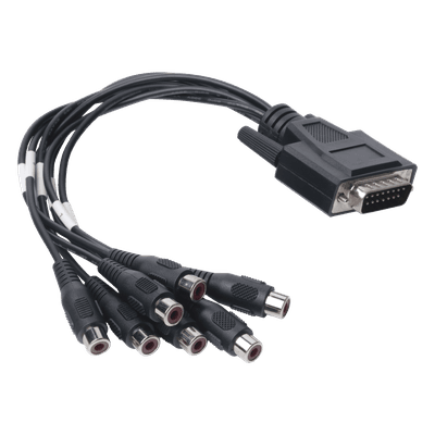 Adaptador de Audio / 7 Entradas / Compatibilidad 8 Canales / Diseño Compacto 101501706 HIKVISION