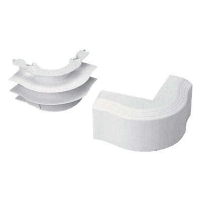 Accesorio de Canaleta / Esquinero Exterior / PVC Rígido / UL94V-0 / Rango Térmico 0 a 50°C / Instalación en Pared, Techo o Piso T45OCIW PANDUIT