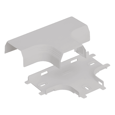 Accesorio en T para Canaleta / PVC Rígido / UL94V-0 / 0 a 50°C / Blanco Mate / Voz, Video, Fibra T45TIW PANDUIT
