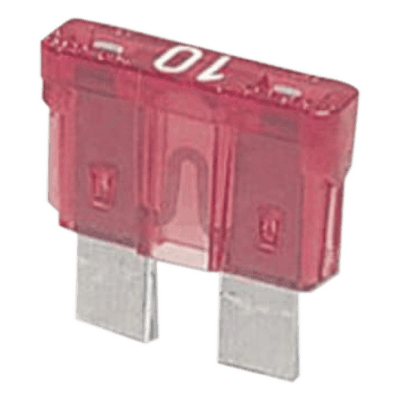 Fusible Automotriz / 10A / 32V DC / 19 x 8.7 mm / Tipo Clavija FUSIBLEAUTO10A SYSCOM PARTS