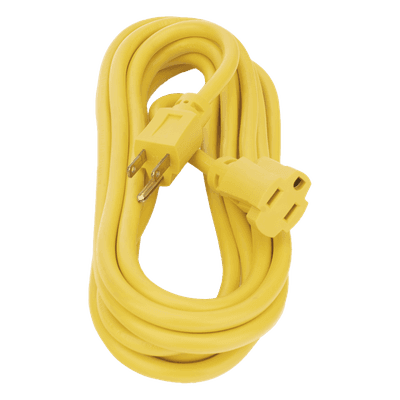 Extensión Eléctrica de Uso Rudo / 5 m (16.4 ft) / 127 V CA / 10 A / 16 AWG / NEMA 5-15R / Aterrizada