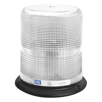Burbuja LED Ultra Brillante / 3 LEDs de 5W / 12-48 VCC / SAE J845 Clase II / Montaje Permanente / 6.5' x 6.7' X7950W ECCO