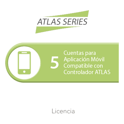 Licencia App Móvil / 5 Cuentas Simultáneas / Gestión Remota de Controladores de Acceso / Monitoreo en Tiempo Real / Apertura Remota ATLAS-APP5 ZKTECO