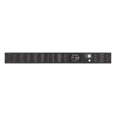 UPS de 1000 VA/800 W, Topología Línea Interactiva, Entrada 120 Vca NEMA 5-15P, Onda Senoidal Pura, Torre o Rack 1 UR, Con 7 Tomas NEMA 5-15R PR1000LCDRT1U CYBERPOWER