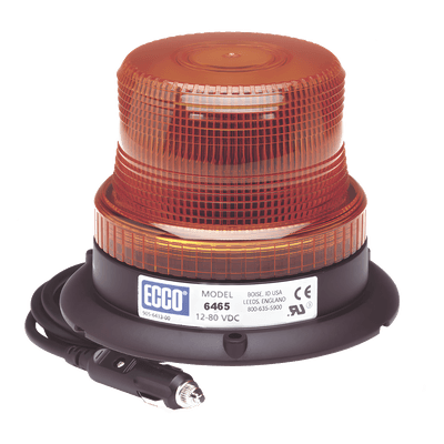 Mini Burbuja LED / Ámbar / Montaje Magnético / 12-80 VCC / 5.6" Diámetro / SAE J845 Clase III / -30°C a 50°C X-6465AMG ECCO