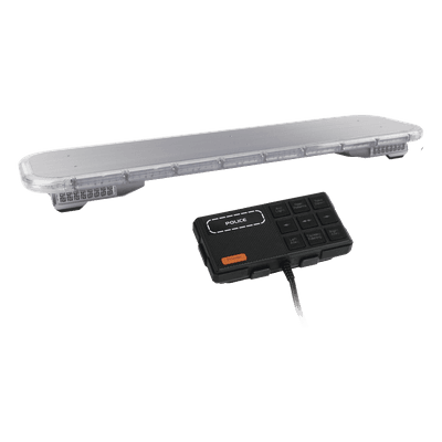 Barra de luces LED / 46 pulgadas (3.83 pies) / 132 LEDs 3W / Rojo-Azul / Sirena y bocina integradas / -40°C a 70°C X75RB EPCOM INDUSTRIAL SIGNALING