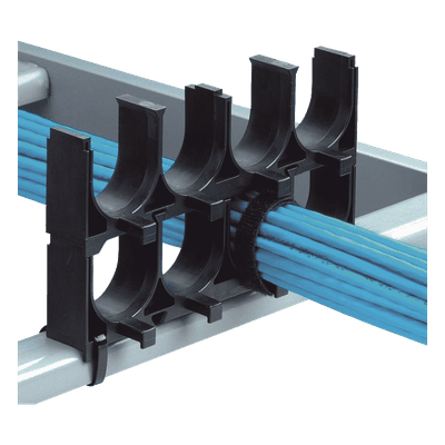 Espaciador de Cables Apilable / 4 Espacios / 1.25 in (31.8 mm) / Nylon 6.6 FR / Negro CRS1-125-X PANDUIT