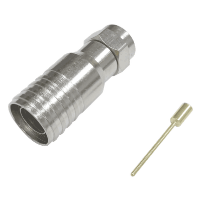 Conector F Macho / Plegable / 75 Ohm / Para Cable RG-11 / Rango -20°C a 80°C / Cuerpo Bronce-Niquelado TT11-F03 EPCOM TITANIUM