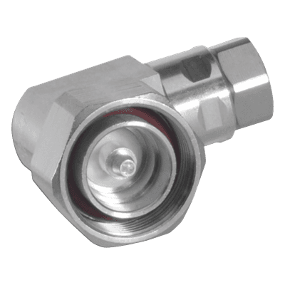 Conector RF DIN 7-16 Macho / Ángulo Recto / 0-7500 MHz / 15.6 kW Pico / IP68 / 1/2 pulgada F4DR-C ANDREW / COMMSCOPE