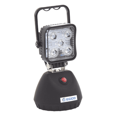Luz de Trabajo Recargable / 650 Lúmenes / 5 LED 3W / IP67 / Montaje Magnético / 3-4 Horas Autonomía EW2461-NA ECCO