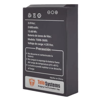 Batería Li-Ion / 3600 mAh / 13.68 Wh / 3.8 VCC / Compatible TE580PLUS TSRB-3600 TELOX