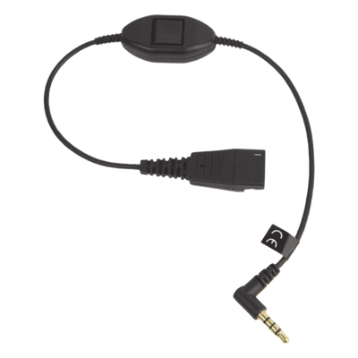 Cable QD a 3.5 mm / Push-to-Talk Integrado / Control de Llamadas / Compatible Smartphones MOBILE-QD-35MM-S JABRA