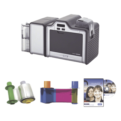 Kit Impresora Retransferencia / Un Lado / 300 dpi / 24 seg por tarjeta / Alimentador 200 tarjetas / USB / CR80 89302 HID