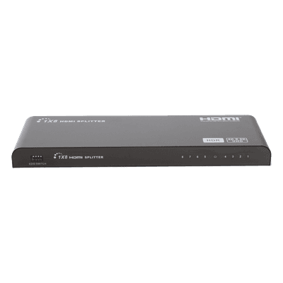 Splitter HDMI / 1 Entrada 8 Salidas Simultáneas / 4K×2K @ 60 Hz / HDR10 / Dolby Vision / 18 Gbps / 10 m (32.8 ft) / HDMI 2.0 / HDCP 2.2 TT318HDR-V2.0 EPCOM TITANIUM