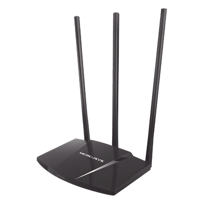 Router Inalámbrico N / 300 Mbps / 3 Antenas 7 dBi / 1 Puerto WAN 10/100 / 3 Puertos LAN 10/100 / Chip PA 2x Potencia MW330HP Mercusys