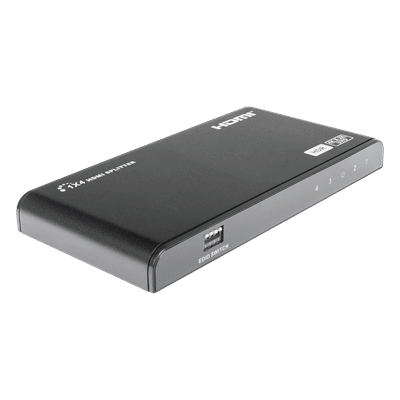Divisor (Splitter) HDMI 4K de 1 Entrada a 4 Salidas (Simultaneas) / Soporta 4K×2K / Ajuste de resoluciones EDID / HDR / HDMI 2.0 / HDCP 2.2 / Permite mezclar pantallas en 4K y 1080P TT314HDR-V2.0 EPCOM TITANIUM