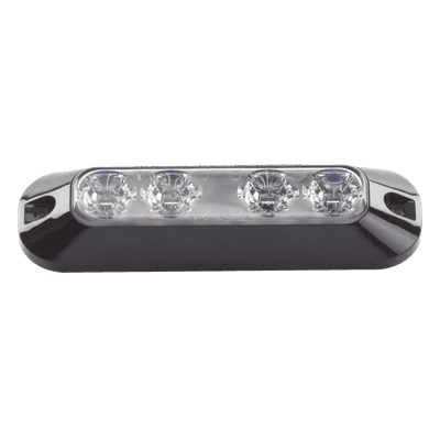 Luz Perimetral / 4 LEDs Ultra Brillantes / Ámbar / 12-24 VCC / 4.7 pulgadas (0.39 pies) ED3704A ECCO