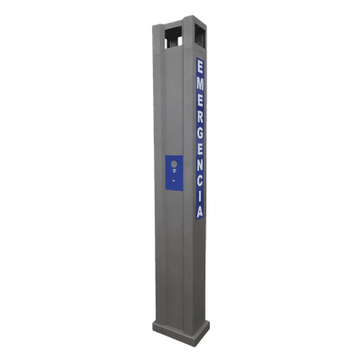 Torre de alerta / Acero / 2.5 m (8.2 ft) / Pintura electrostática gris / Compatible Fanvil I12-N-01P TORRE-I12 EPCOM INDUSTRIAL