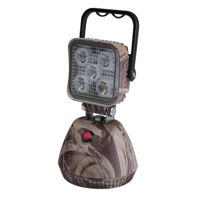 Luz de Trabajo LED Recargable / 650 Lúmenes / 3 Modos de Iluminación / Base Magnética / Autonomía 3-4 Horas EW2461-CAMO ECCO