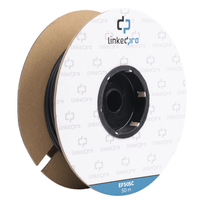 Carrete de Fibra Óptica / Monomodo 9/125 / SC-SC Duplex / 50 m (164.04 ft) / Kevlar / Subterráneo EF-50-SC LINKEDPRO BY EPCOM