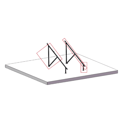 Tubos para Kit EPL-GM01-2X2V2 LEGS-GM01-2X2 EPCOM POWERLINE