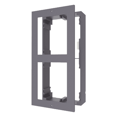 Base de Montaje para Videoportero IP / 2 Módulos / Superficie / Aluminio / -40°C a +60°C (-40°F a 140°F) DS-KD-ACW2 HIKVISION