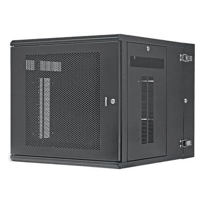 Gabinete de Montaje en Pared / 19in EIA / 12 UR / 762mm (2.5ft) Profundidad / Puerta Perforada / Acero / 113.4kg Capacidad PZWMC1230P PANDUIT