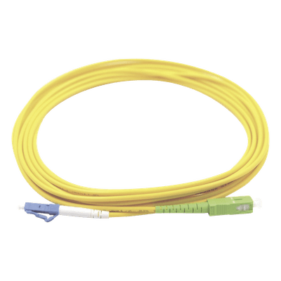 Jumper de Fibra Óptica / Monomodo OS1/OS2 / LC/UPC-SC/APC / Simplex / 3 m (9.84 pies) / PVC Amarillo LP-FO-LCU-SCA-03 LINKEDPRO BY EPCOM