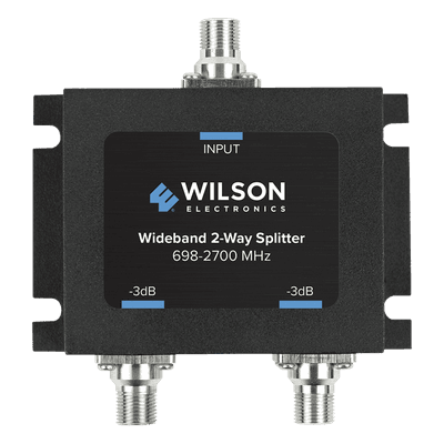 Divisor de Potencia Coaxial 2 Vías / 698-2700 MHz / 75 Ohm / Pérdida por División 3 dB / Aislamiento ≥20 dB / Conector F-hembra / Microstrip 850-034 WILSONPRO / WEBOOST