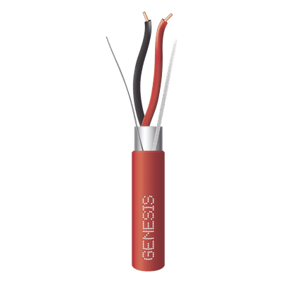 Cable FPLR para Alarmas de Incendio / 2x18 AWG / Blindado / 305 m (1000 ft) / Rojo / -20°C a 75°C 4402-1104 GENESIS