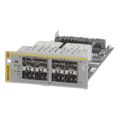 Módulo de Expansión / 8 Puertos 10GbE SFP+ / 10 Gbps por Puerto / Compatible con AT-SBx81XLEM AT-SBX81XLEM/XS8 ALLIED TELESIS