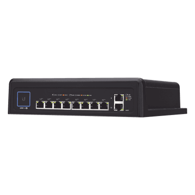 Switch industrial UniFi PoE de 10 puertos Gigabit (8 x 802.3bt y 2 x Ethernet) para temperaturas extremas USW-INDUSTRIAL UBIQUITI