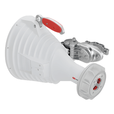 Antena Asimétrica Sectorial / 30°H 20°V / 20.5 dBi / 5180-6000 MHz / TwistPort Sin Cables / Aluminio Climático HG3-TP-A20-30 RF ELEMENTS