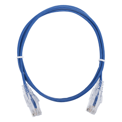 Cable de Parcheo Slim UTP Cat6 / 1 m (3.28 ft) / 28 AWG / Azul / Sin Blindaje / 1 Gbps LP-UT6-100-BU28 LINKEDPRO BY EPCOM