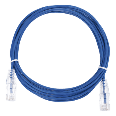 Cable de Parcheo Slim UTP Cat6 / 3 m (9.84 pies) / 28 AWG / Azul / RJ45 LP-UT6-300-BU28 LINKEDPRO BY EPCOM