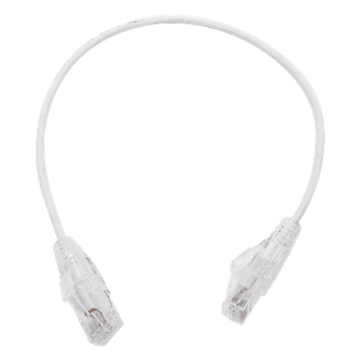 Cable de Parcheo Slim UTP / Cat6 / 28 AWG / 30 cm (0.98 ft) / Blanco / RJ45 LP-UT6-030-WH28 LINKEDPRO BY EPCOM