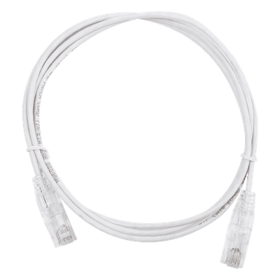 Cable de Parcheo Slim UTP Cat6 / 1.5 m (4.92 ft) / 28 AWG / Blanco / Diámetro Reducido LP-UT6-150-WH28 LINKEDPRO BY EPCOM