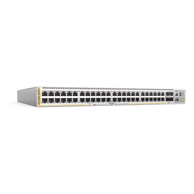 Switch PoE+ Stackeable Capa 3 / 48 puertos Gigabit / 4 puertos SFP+ 10 G / 740 W PoE / 176 Gbps / 1U Rackmount AT-X530L-52GPX-10 ALLIED TELESIS