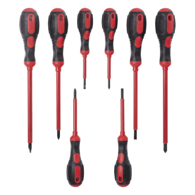 Juego de 8 Desarmadores con Aislante para Electricistas. EP-NTK9 EPCOM POWERLINE