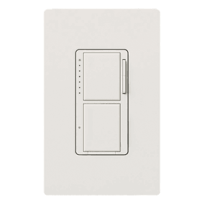 Atenuador e interruptor doble / 300 W incandescente-halógeno / interruptor 2.5 A / 120 V~ 60 Hz / unipolar / línea Maestro acabado Snow MAL3S25SW LUTRON ELECTRONICS