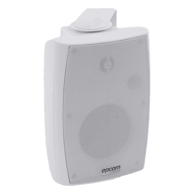 Altavoz de Pared / 2 Vías / 70V/100V / 8 Ohms / 2.5W - 20W / Woofer 4 in + Tweeter 1.5 in / IP Resistente a Humedad SF-774HW EPCOM PROAUDIO