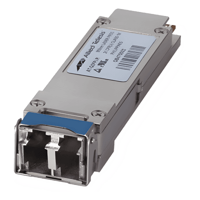 Transceptor QSFP+ / 40 Gbps / LC / Monomodo / 40 km (131 pies) AT-QSFPLR4 ALLIED TELESIS