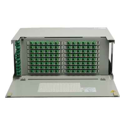 ODU de Fibra Óptica / 96 Empalmes / 216 Fibras / 4 UR / 19" / 820 pies Capacidad ODU19RP-CSS96-B FIBERHOME