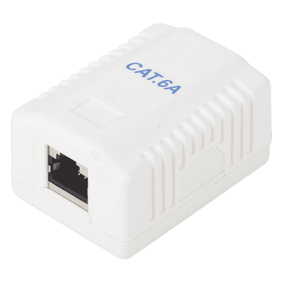 Caja de Pared / 1 Puerto / Cat6A Blindado / T568A/B / 125 VAC / 1.5 A / 750 Ciclos / 0.131 ft x 0.131 ft LP-WP-40-C6A LINKEDPRO BY EPCOM