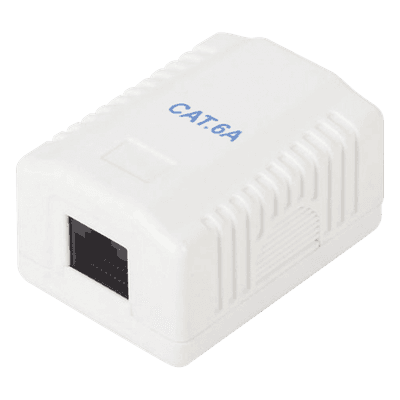 Caja de Pared / 1 Puerto / Cat6A / UTP Sin Blindaje / T568A/B / 125 VAC / 1.5 A / AWG 23-26 LP-WP-38-C6A LINKEDPRO BY EPCOM